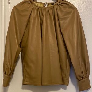 Per-Owned ZARA Tan Long Sleeve Women's Top
